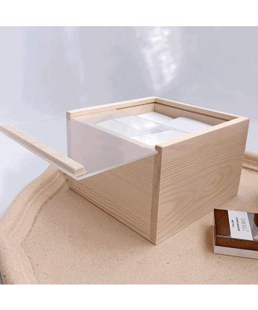 Lurrose Cotton Storage Box for Nail Wiping - Clear Container with Lid for Cotton Pads & Nail Polish Remover - Perfect Cosmetics Organizer - Buy Online on GoSupps.com
