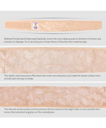 Dreamlover Velvet Wig Grip Headband - Nude 2 PCS | Secure Elastic Band for Wig Stability - Buy Online on GoSupps.com