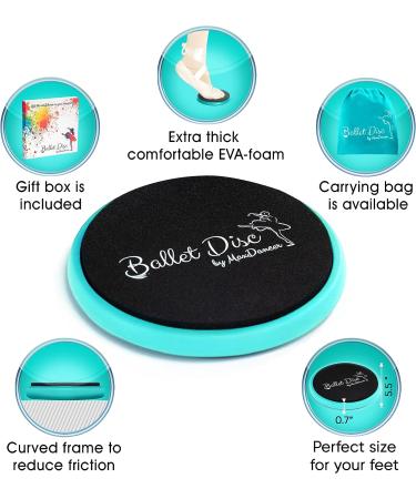 Sky Blue Ballet Turning Disc for Dancers, Gymnasts, and Ice Skaters - Portable Turn Board for Improved Turns, Pirouettes, and Balance - Buy Online on GoSupps.com