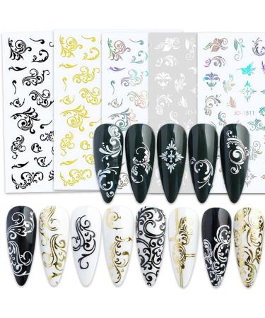 Nail Supplies Manicure Decor Retro Nail Decorations Nail Art Decorations Nail Art Sticker Boho Totem Nail Sticker Nail Jewelry Accessories(2 white) White2 - Buy Online on GoSupps.com