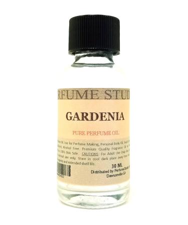 Gardenia Perfume Oil for Perfume Making Personal Body Oil Soap Candle Making & Incense Splash-On Clear 30ml Glass Bottle. Premium Quality Undiluted & Alcohol Free (1oz Gardenia Fragrance Oil)