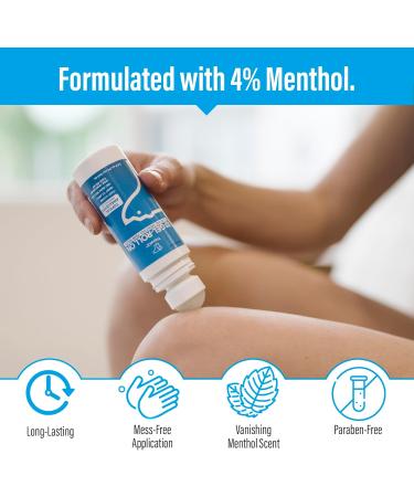TheraICE Pain Relief Roll On 2.5 FL OZ - Fast Acting Icy Gel with Menthol for Muscles Joints Arthritis Back Knee & More - Buy Online on GoSupps.com