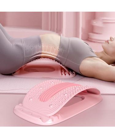 Qeepepucak Lumbar Spine Board - Multi-Stage Backknack Device for Scoliosis & Herniated Discs | Pink Magnetic Massage with 4 Adjustable Steps - International Shipping - Buy Online on GoSupps.com