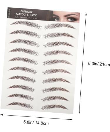 FOMIYES 15 Sheets Eyebrow 3d Sticker Beauty Tools - Like Authentic Eyebrows False Eyebrows Cosmetics - Buy Online on GoSupps.com