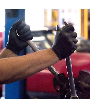 1st Choice Black Nitrile Industrial Disposable Gloves - 6 Mil, Latex & Powder-Free, Food-Safe, Textured - Large (Pack of 100) - Buy Online on GoSupps.com