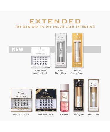 VLuxe VE09 Faux Mink Cluster Lashes - Ultra Comfort Clear Band & Natural Look - Shop Internationally - Buy Online on GoSupps.com