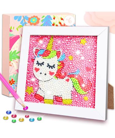 Innofans Diamond Painting Kit for Kids - Unicorn 5D Diamond Dotz Kits  Art & Crafts Supplies  Frame Kit Set for Beginners  Unicorn Gifts  Girls Toys Age 6-8  Crafts for Girls Age 4-6  6-8  8-12 Gem Art Painting