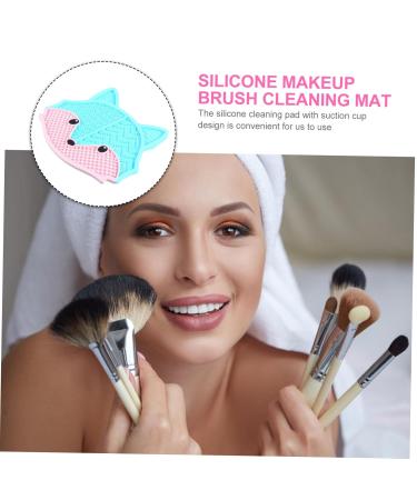 Buy Silicone Makeup Brush Cleaning Mat - Fox Scrub Tool for Effortless Brush Care 17x15cm Blue - Ideal for All Cosmetic Brushes - Buy Online on GoSupps.com