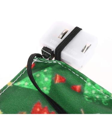 Deholifer 5-Piece Christmas Fabric Face Mask Set for Adults | Washable Cotton Mouth & Nose Protection | Adjustable & Luminescent Design - Buy Online on GoSupps.com