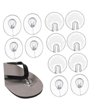 Hemoton 18 Pairs Thong Sandal Toe Guard Pads for Flops Toe Separator Non-Slip Toe Protectors Gel Insert Gel Cushions Flops Toe Guard Insoles for Sandals Shoe Miss pu Toe pad Transparentx3pcs 3.9x3.3cmx3pcs