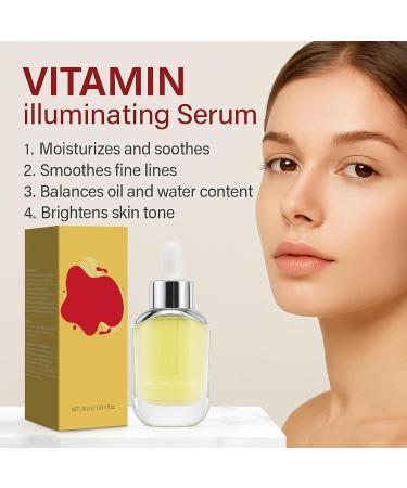Vitamin brightening serum for the face hyaluronic acid strengthens the barrier brightens dull skin improves skin elasticity for all skin types 3pcs - Buy Online on GoSupps.com