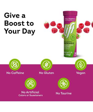 Lift Glucose Fast-Acting Glucose Chewable Energy Tablets Raspberry 10 ct Tube (Pack of 12) 10 Count (Pack of 12) Raspberry - Buy Online on GoSupps.com