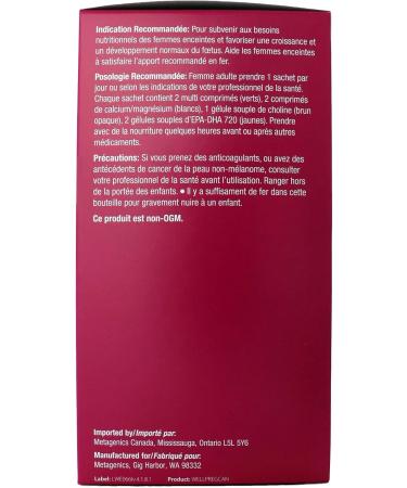 Metagenics Wellness Essentials Pregnancy - Vitamin Supplement Packet to Help Support the Nutritional Needs of Pregnant Women and Healthy Fetal Development - 30 Packets - Buy Online on GoSupps.com