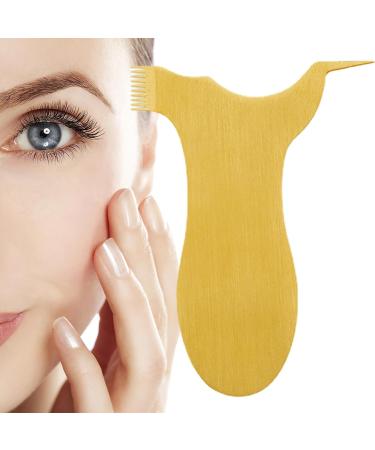 Y Shape Eyelash Brush Comb | Stainless Steel Eyelash Lift Brush Reusable Lash Perm Lift Brush Grafting Eyelash Makeup Tool for Women Gold T - Buy Online on GoSupps.com
