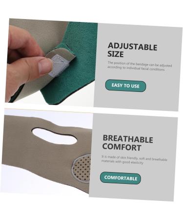 minkissy 1 Pc Thin Belt Lifing Sagging Skin Lift Double Chin Reducer Strap Shaping Band Watch Band Tool Slimming Thinner Anti Wrinkle Woman Polyester 57X10X0.5CM Green - Buy Online on GoSupps.com