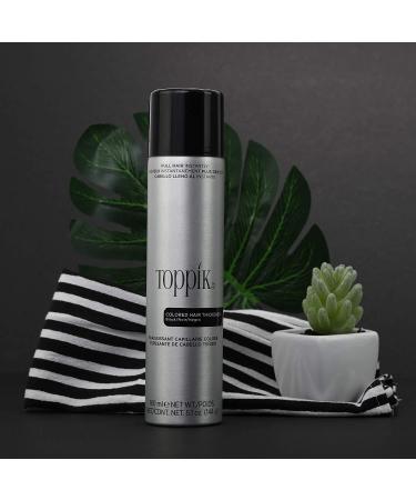 Toppik Colored Hair Thickener Spray - Dark Brown - 5.1 OZ Can - Root Touch Up & Hair Thickening - Buy Online on GoSupps.com
