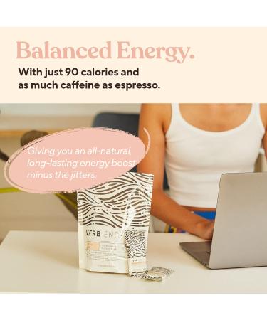 Verb Vanilla Latte Caffeinated Energy Bars - Low Sugar & Delicious 90-Calorie Nutrition Bars - Vegan & Gluten-Free - Pack of 12 - Buy Online on GoSupps.com
