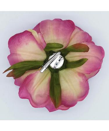 Peony Flower Hair Clip | Hanfu Bridesmaid Hairpin & Brooch - Buy Online on GoSupps.com