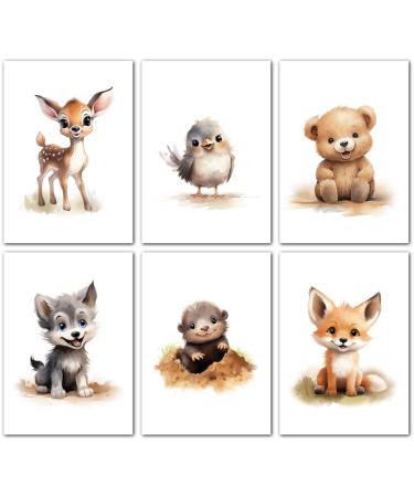 Lavema pictures baby room decoration happy forest animals |Poster A4 without picture frames |Murals young girls |Animal pictures children's room |Children's room decoration |Wall poster - Buy Online on GoSupps.com