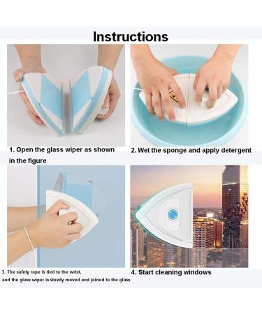 Window Cleaner Wipers Double-Side Glass Cleaner Adjustable Magnet Force Magnets Glass Wiper Adjustable Surface Brush Window Cleaning Brush Tools - Buy Online on GoSupps.com