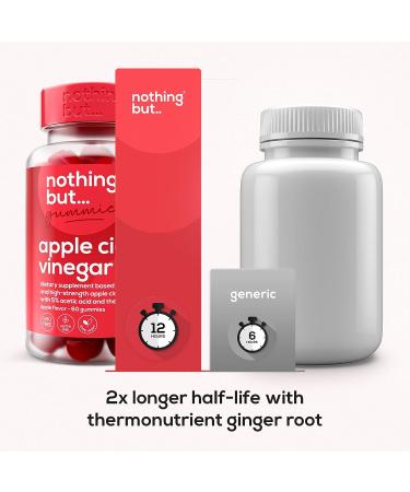 Apple Cider Vinegar Gummies with The Mother - Gut Health Support for Digestion & Weight Management | 60 Keto-Friendly Vegan ACV Gummies - Buy Online on GoSupps.com