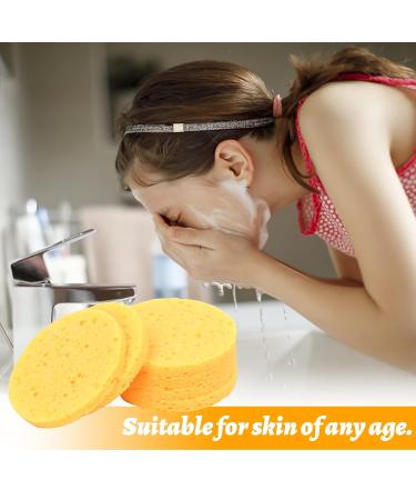 CHStarina 20 Faces Compressed Sponges - Soft Facial Cleaning & Makeup Removal Sponges - Eco-Friendly Face Wash Sponges for All Skin Types - Buy Online on GoSupps.com
