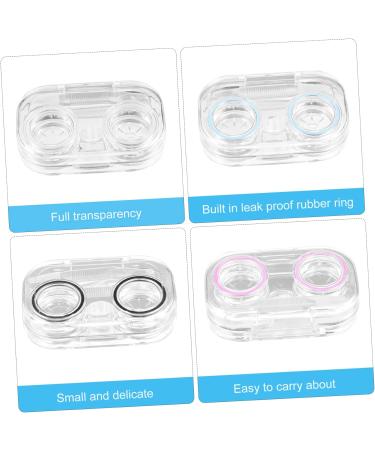 Buy Gleavi Mirror Eye Care Set - 3 Sets 8 Pieces Transparent Glasses & Lentil Containers for Organized Storage - International Shipping Available - Buy Online on GoSupps.com