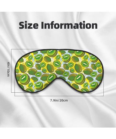 Shop Watercolor Kiwi Fruits Summer Sleep Mask | Double-Sided Eye Mask for Comfort & Eye Edema Relief | Adjustable Soft Sleeping Covers - Buy Online on GoSupps.com