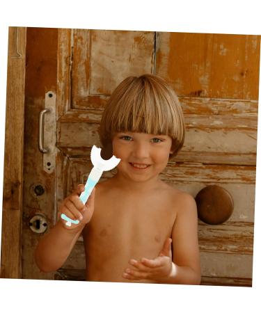 Plafope Children's Toothbrush Set - 3 Silicone Oral Care Tools for Kids | Gentle Mouth Cleaning & Dental Hygiene - Buy Online on GoSupps.com