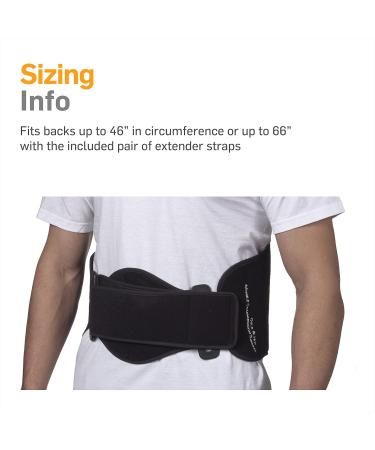 NatraCure Hot/Cold Compression Lumbar Support Back Brace - Pain Relief for Back Surgery Arthritis Sciatica & Sports Injuries - International Shipping Available - Buy Online on GoSupps.com