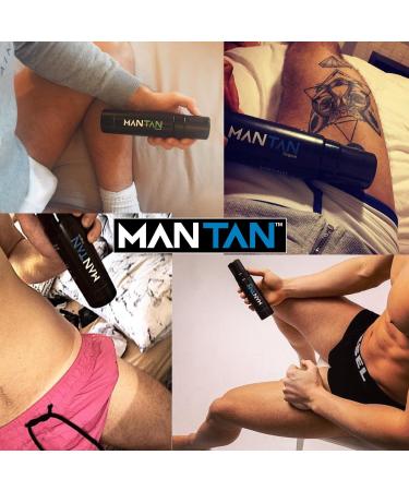 MANTAN - Dark Self Tan for Men | Male Instant Fake Self Tanner Bronzing Mousse For Body Face - Buy Online on GoSupps.com