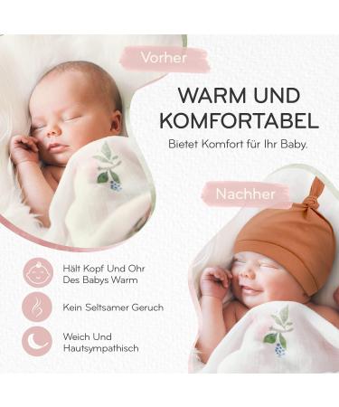 KiddyCare Organic Cotton Baby Hats - White Clouds, 0-12 Months - Buy Online on GoSupps.com