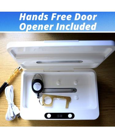 Portable UV Light Sanitizer Box - USA EPA Approved UVC Cleaner for Phones & Travel - Kill 99.9% of Germs by Savvy Beauty - Buy Online on GoSupps.com