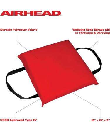 Airhead Type IV Throwable Cushion (Multiple Colors Available) Red - Buy Online on GoSupps.com