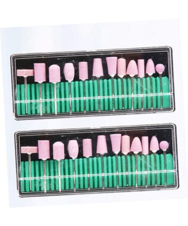 FRCOLOR 2 Nail Drill Bits Manicure Drill Bits Nail Grinding Head Clean Tool - Buy Online on GoSupps.com