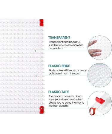 Zipcase Cat Repellent Deterrent Outdoor Scat Mat 8 Pack with Tape - Covers 12 Sq.ft - 16 x 13 Inches - Ideal for Cats, Dogs, and Pests - Buy Online on GoSupps.com