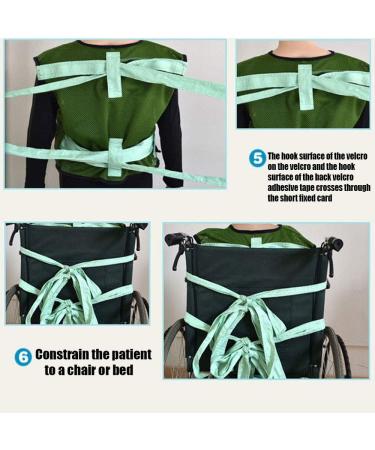 Elderly Breathable Wheelchair Seat Constraint Clothing Seat Belt Protective Clothing Safety Non-Slip Accidental Medical Restraints M Medium - Buy Online on GoSupps.com