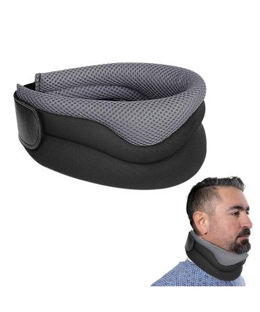Puzzlegame Schwam-Halskrause Halskrause |Adjustable neck collar |Neck support neck wrap neck relief stabilized and relieves the spine for women and men gray