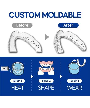 Custom-Fit Moldable Night Guard for Teeth Grinding & Clenching | Reusable Sleep Guard with Travel Case - Buy Online on GoSupps.com