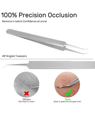 Blackhead Remover Tool JOLIFILE Upgraded 9 Pcs Pimple Popper Tool Kit Extractor Tools with Tweezers Removal Comedone Whitehead Set Large Size-Silver - Buy Online on GoSupps.com