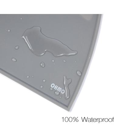 Ohmo Non-Slip Silicone Bowl Pad for Small Dogs & Cats - Waterproof Gray 52x30cm - Perfect Feeding Base - Buy Online on GoSupps.com