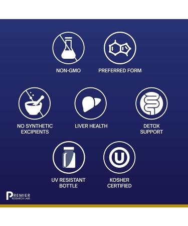 Premier Research Labs Glutathione Complex - Detox & Immune Support - Turmeric, Reishi, Hyssop - 60 Plant Capsules - Buy Online on GoSupps.com