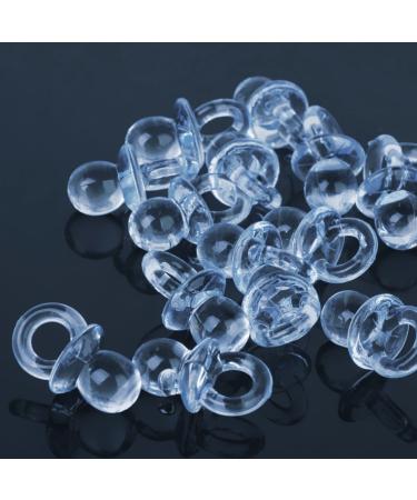 Blue Acrylic Mini Pacifiers - 50 Pack for Baby Shower Decorations | International Shipping Available - Buy Online on GoSupps.com