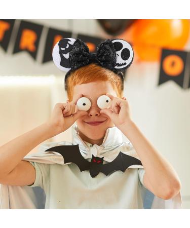 Halloween Mouse Ears Sequin Mouse Ears Headband Halloween Mouse Ears Bow Headbands Shiny Bows Mouse Ears Headbands Cosplay Party Headband For Women Halloween Party Cosplay Costume Accessories(Black) - Buy Online on GoSupps.com