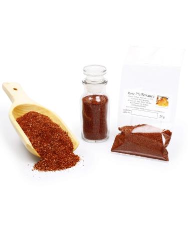 Feine W rze Red pepper sauce without flavor enhancers spices ideal for steak roasts and grilled meats - Premium quality - Gluten free - 25g