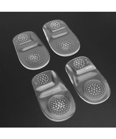 Buy Gel Heel Pad - 2 Pairs Transparent Self-Adhesive Heel Inserts for Fasciitis Relief | Unisex Massaging Foot Support - Buy Online on GoSupps.com