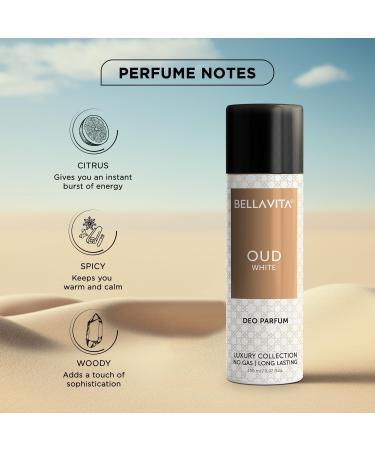 Luxury Oud Combo For Men & Women Pack Of 2 Premium Long Lasting Fragrance Scent - White Oud Edp 100 Ml & Oud White Body Parfum Deodorant 150 Ml - Sprays For Women - Buy Online on GoSupps.com