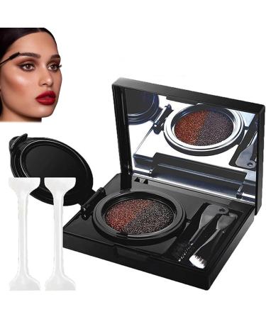 Joygoodta_C89_5521652 Cream Eyeliner Eyebrow with Stamp 2 in 1 DoubleHeaded Eyeliner Stencil Eyebrow Stamp Double Color Waterproof Stain Proof Makeup for Women - Buy Online on GoSupps.com