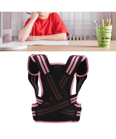 Mokernali Posture Corrector Back Straightener Belt | Elastic Comfortable Support Brace for Men & Women - Pink - Buy Online on GoSupps.com