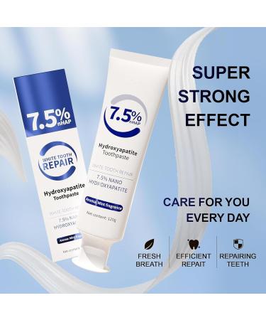 Hydroxyapatite Toothpaste Sensitive Teeth Protection Toothpaste Without Fluoride Protects Tooth Enamel Fluoride-Free Formula Mild Mint Suitable for Sensitive Teeth - Buy Online on GoSupps.com